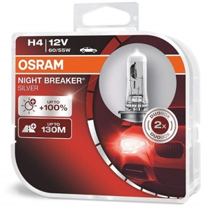 Osram H4 Night Breaker Silver +100% Duo