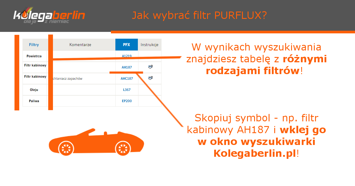 jak wyszukać filtr PURFLUX? Kolegaberlin.pl