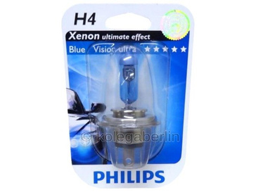 Philips H4 Blue Vision Ultra Xenon effekt