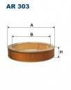 Filtr powietrza Filtron AR 303