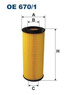 Filtr oleju Filtron OE 670/1