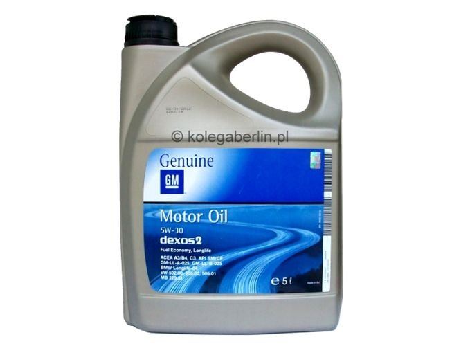 Opel GM 5W30 dexos2™ 5L syntetyczny olej silnikowy
