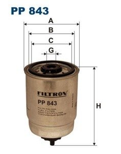 Filtr paliwa Filtron PP 843