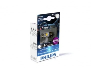 Philips X-treme Vision LED Festoon C5W 6000K